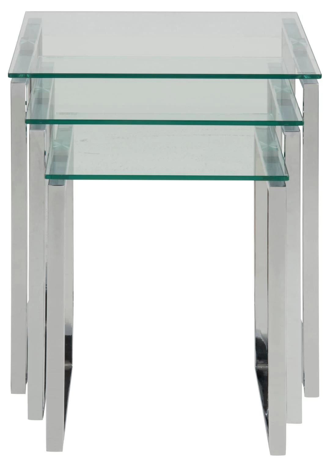 Set Van 3 Bijzettafels Nicola - Grijs 10 Set Van 3 Bijzettafels Nicola - Grijs - Afbeelding 8