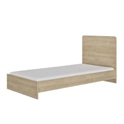 Meegroeibed Maron 60x120 Tot 90x190 - Wit/eik -Songmics Winkel 6 NOAM CP2F MP2F 06 1P2F605 05 62c6