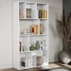 Boekenkast Calgary - Wit -Songmics Winkel 7020X2100X00 Toronto Bookcase White 1 8576