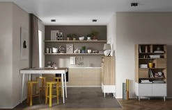 Boekenkast Horizon Groot - Eik/wit -Songmics Winkel 7150X0303A01 Bookcase natural oak and white 11 2bf2