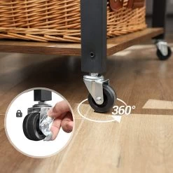 Keukentrolley Gary - Bruin/zwart -Songmics Winkel 71jSrG5pMaL. AC SL1500 2865