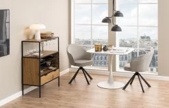 Eettafel Mare 90x90 Cm Met Afgeronde Hoeken - Wit