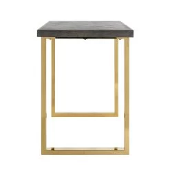 RICHMOND Bartafel Bony 160x80cm Visgraatmotief - Zwart/goud -Songmics Winkel 7429 2 b9a8