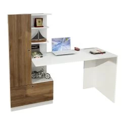 Bureau Kiki-wit/walnoot -Songmics Winkel 756FRN3808 20 202 3dda