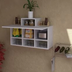 Furny Home Wandkast | 18mm Dik | 90x61x29cm | Wit 8 Furny Home Wandkast | 18mm Dik | 90x61x29cm | Wit -Songmics Winkel 756FRN4901 20 202 0346