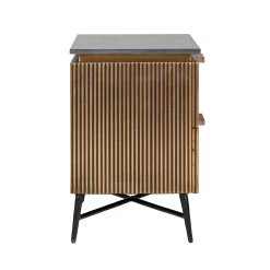 RICHMOND Nachtkastje Aarons 50,5cm 2 Lades - Goud -Songmics Winkel 7572 2 febf