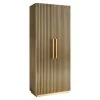 RICHMOND Wandkast Ironville | 80 X 42 X 191 Cm | Gold Design -Songmics Winkel 7607 1 e801