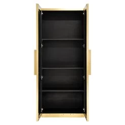 RICHMOND Wandkast Ironville | 80 X 42 X 191 Cm | Gold Design -Songmics Winkel 7607 7 ced2