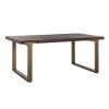 RICHMOND Eettafel Cromford 190x100 - Bruin/goud -Songmics Winkel 7633 1 1e24