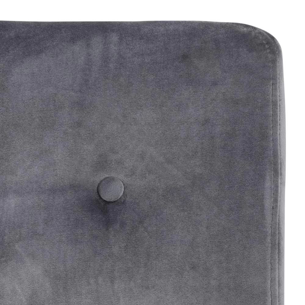 Gestoffeerde Eetkamerstoel Frida - Donkergrijs/eik 4 Gestoffeerde Eetkamerstoel Frida - Donkergrijs/eik - Afbeelding 2