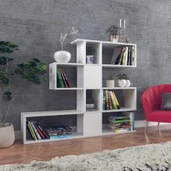 Elegance Boekenplank | 100% Melamine Gecoat | Wit | Wandbevestiging -Songmics Winkel 793ELG3602 20 202 6b9b