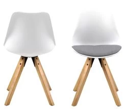 Eetkamerstoel Dima - Lichtgrijs/ Wit -Songmics Winkel 79EF46E5 59FA 4387 B024 CEA761E0BCDF 4f6d