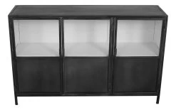 Dressoir Bronx 130cm Met 3 Deuren - Grijs/wit -Songmics Winkel 8003 1 f07c