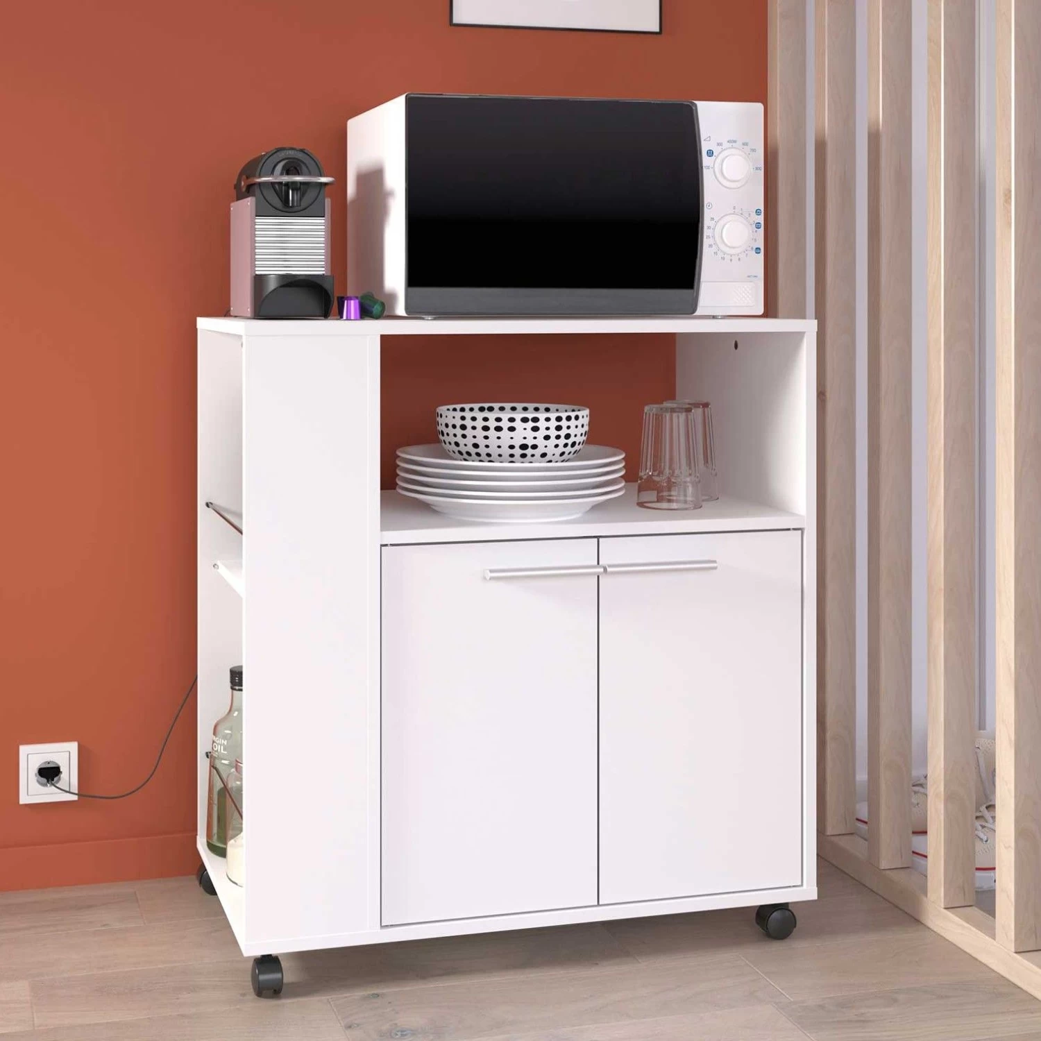 Keukenkast Citty 75cm, 2 Deuren - Wit 3 Keukenkast Citty 75cm, 2 Deuren - Wit