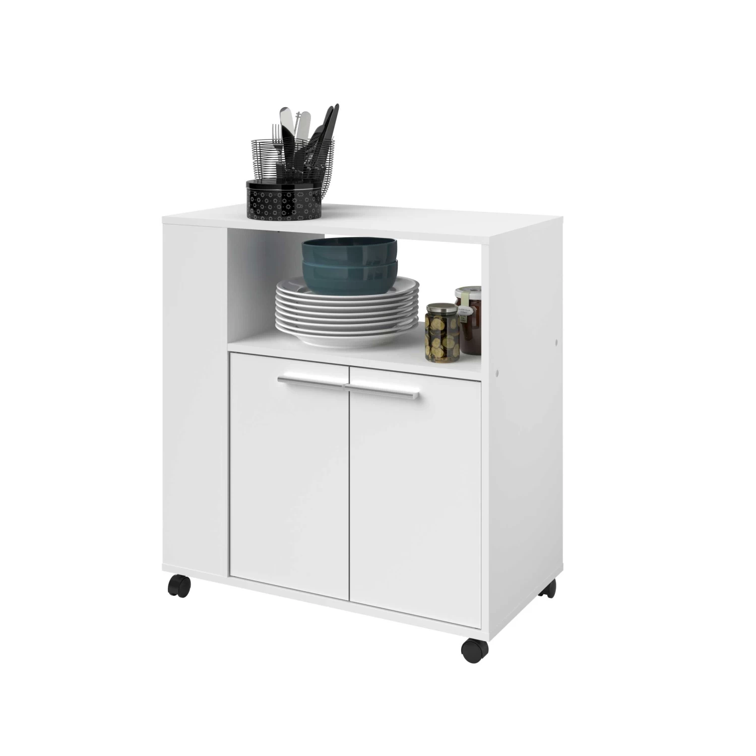 Keukenkast Citty 75cm, 2 Deuren - Wit 6 Keukenkast Citty 75cm, 2 Deuren - Wit - Afbeelding 4