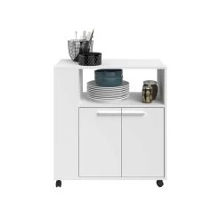 Keukenkast Citty 75cm, 2 Deuren - Wit 17 Keukenkast Citty 75cm, 2 Deuren - Wit -Songmics Winkel 803318 CITTY 76 F 20181122013053 d935