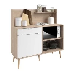 Keukenkast Filipa 118cm, 1 Deur & 1 Lade - Wit/eik Decor 14 Keukenkast Filipa 118cm, 1 Deur & 1 Lade - Wit/eik Decor -Songmics Winkel 803332 OLGA C 20181219003300 364d