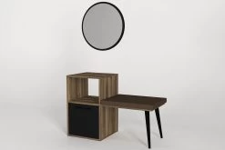 Tera Home Commode | 100% Melaminegecoat Met 18mm Dikte | Inclusief Spiegel | Kleur: Notelaarzwart -Songmics Winkel 804TRH3544 5 4029