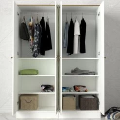 Talon Garderobe | 100% Gecoat Met Melamine | 140 X 194 X 47 | Witgoud -Songmics Winkel 804TRH3904 3 29a8
