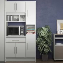 Keukenkast Liana Voor Magnetron - Wit -Songmics Winkel 8070X2121A80 Louise white 1 86d6