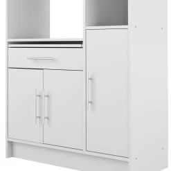 Keukenkast Liana Voor Magnetron - Wit -Songmics Winkel 8070X2121A80 Louise white 8 1e32