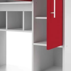 Keukenkast Liana Voor Magnetron - Wit/rood -Songmics Winkel 8070X2179A80 Louise white and red 8 65d7