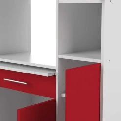 Keukenkast Liana Voor Magnetron - Wit/rood -Songmics Winkel 8070X2179A80 Louise white and red 9 3aeb