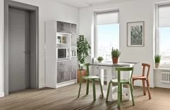 Keukenkast Liana Voor Magnetron - Wit/beton -Songmics Winkel 8070X2198A80 Louise white and concrete 10 57d6