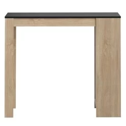 Bartafel Aravis 115x50 Met Opbergruimte - Eik/zwart -Songmics Winkel 8080A3476X00 Aravis natural oak and black 4 2dbd