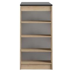 Bartafel Aravis 115x50 Met Opbergruimte - Eik/zwart -Songmics Winkel 8080A3476X00 Aravis natural oak and black 6 e3b2