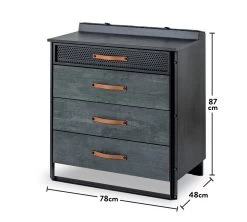 Commode | 5 Laden | 100% Melaminegecoat Met Spaanplaat Van 18 Mm Dik | Baby- En Kindervriendelijk -Songmics Winkel 813CLK3408 20 205 60ed