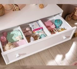 Dressoir | 100% Melamine Gecoat | 3 Laden | Zacht Sluitend | Romantica Serie | Veelkleurig -Songmics Winkel 813CLK3419 20 207 b7db