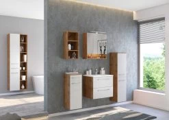 Open Kolomkast Sefa Hoog 25cm - Wotan Eik -Songmics Winkel 814.1.0081 3 13a8