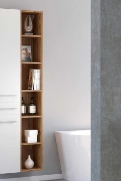 Open Kolomkast Sefa Hoog 25cm - Wotan Eik -Songmics Winkel 814.1.0081 4a 027e