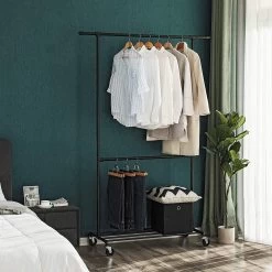 Songmics CHIC INDUSTRIAL KLEDINGREK Op Wielen - 110 Kg Belasting -Songmics Winkel 81c3L j1LHL. AC SL1500 7334