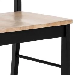 Eetkamerstoel Elvira - Zwart Rubberhout -Songmics Winkel 8208CABB A105 4B8C AC16 3D1F24F8E001 de57