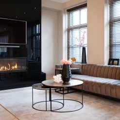 RICHMOND Set Van 2 Salontafels Usher - Champagnegoud/zwart -Songmics Winkel 825026 S5111 10 4f75