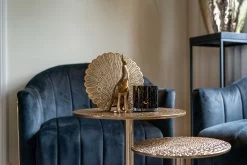 RICHMOND Bijzettafeltje Cabral ø40cm - Zwart/goud -Songmics Winkel 825080 825081 FO 0038 S4504 ANTRACIET VELVET SETTING 2 3ffc