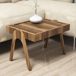 Elegante Walnoot Nesting Table Set | 100% Melamine Gecoat | 3 Stuks -Songmics Winkel 845HCT2825 20 203 0181
