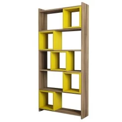 Woody Boekenplank | 170cm Hoogte | Notelaar Geel -Songmics Winkel 845HCT3604 20 204 3282