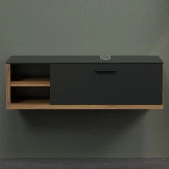 Wastafelkast Synnax | 120 X 45 X 36 Cm | Anthracite Oak