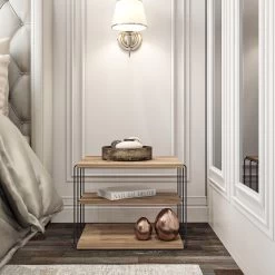 Elegante 2-Tier Bijzettafel | Atlantic Pine Zwart -Songmics Winkel 854KLN2813 20 202 3abe