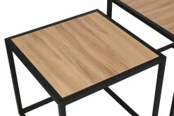 Salontafel Set | Melamine Gecoat | Metalen Poten | Eiken Zwart 23 Salontafel Set | Melamine Gecoat | Metalen Poten | Eiken Zwart -Songmics Winkel 854KLN2901 20 2011 74a7