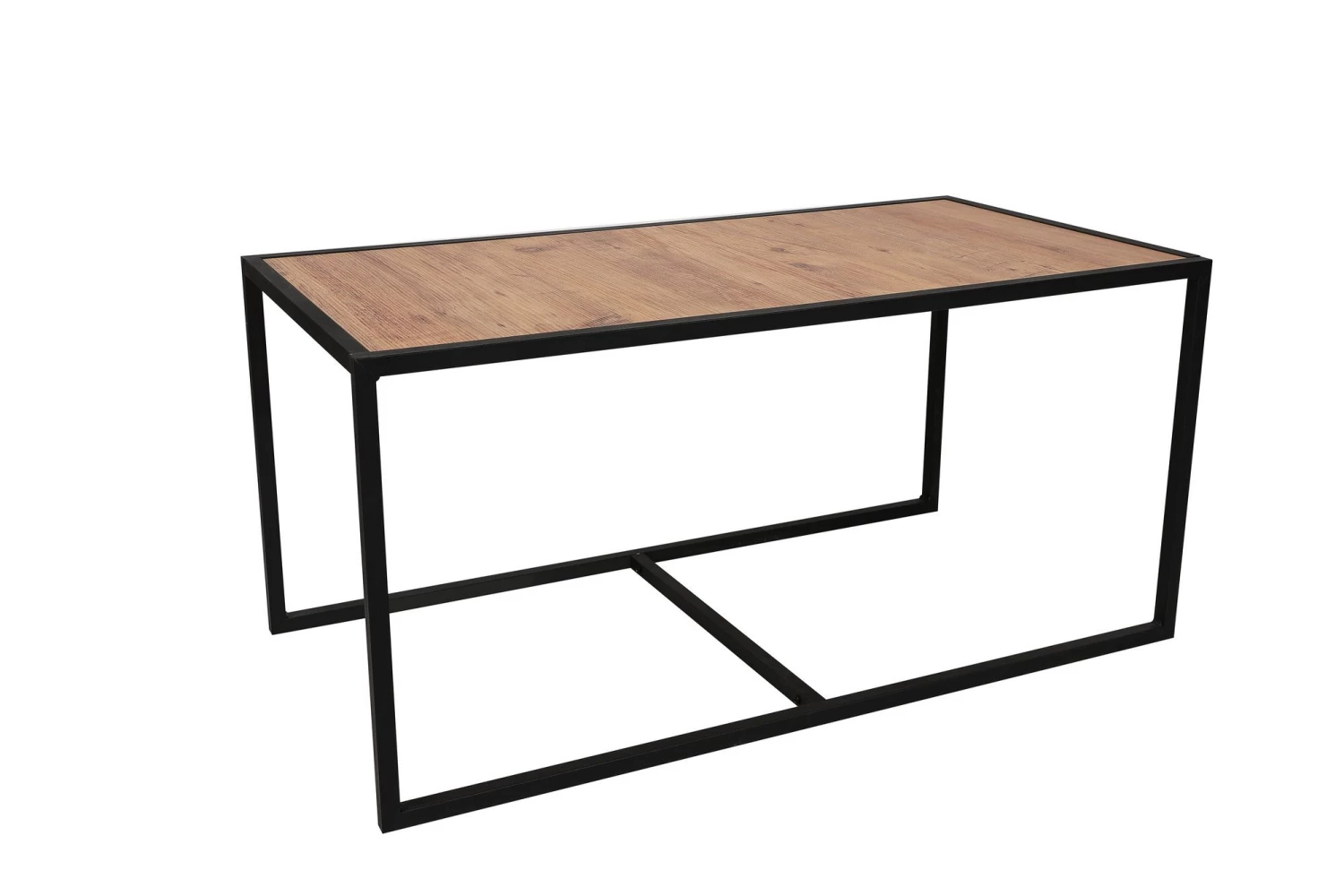 Salontafel Set | Metalen Poten | 100% Melamine Gecoat | Walnoot Zwart 7 Salontafel Set | Metalen Poten | 100% Melamine Gecoat | Walnoot Zwart - Afbeelding 5