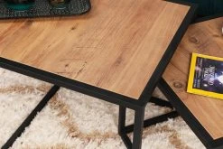 Salontafel Set | Metalen Poten | 100% Melamine Gecoat | Walnoot Zwart 29 Salontafel Set | Metalen Poten | 100% Melamine Gecoat | Walnoot Zwart -Songmics Winkel 854KLN2902 20 204 a50b