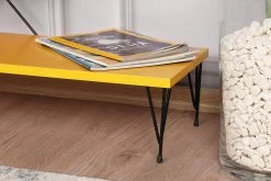 Kalune TV Stand | 18mm Dik | IJzeren Poten | 120cm Breedte | Geel -Songmics Winkel 854KLN3058 20 204 9b9b