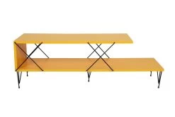 Kalune TV Stand | 18mm Dik | IJzeren Poten | 120cm Breedte | Geel -Songmics Winkel 854KLN3058 20 205 4456