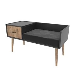 Hallenstandaard | Melamine Coating | 2 Laden | Kussen | Noten Antraciet -Songmics Winkel 854KLN3802 20 202 5914