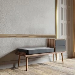 Zaalstandaard | 100% Melamine Gecoat | 30mm Dikte | Telescopische Lade | 52 DNS Schuim | Noten Antraciet