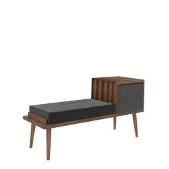 Zaalstandaard | 100% Melamine Gecoat | 30mm Dikte | Telescopische Lade | 52 DNS Schuim | Noten Antraciet -Songmics Winkel 854KLN3804 20 203 d329